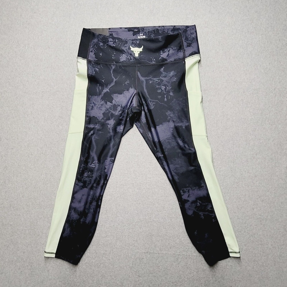 Under Armour‎ Project Rock HeatGear Leggings Womens XL Multicolor Compression